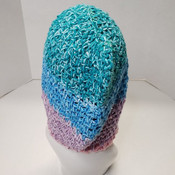 Unisex Crochet Unique Handmade Multicolor Hoodie with Mask | Facemask| - Picture 3 of 12